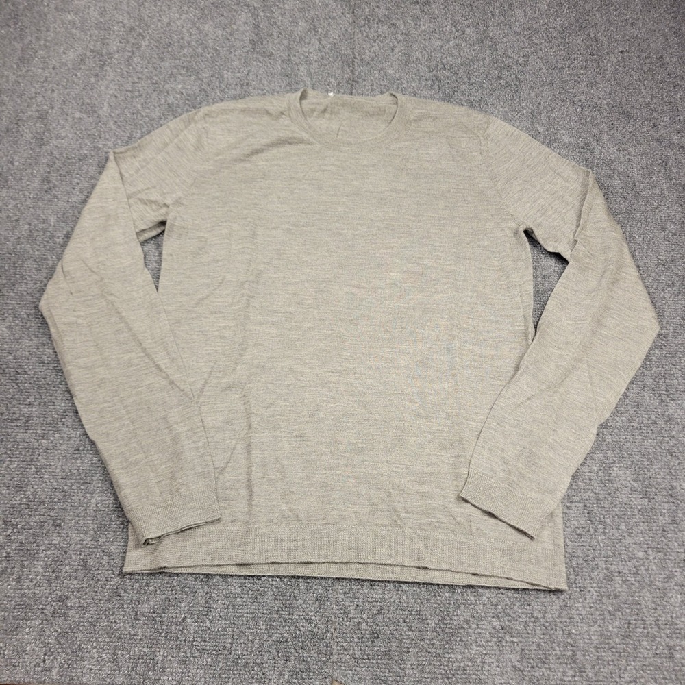 Ralph Lauren Purple Label Fine Cashmere Crewneck‎ Shirt Mens XS Light Gray $990
